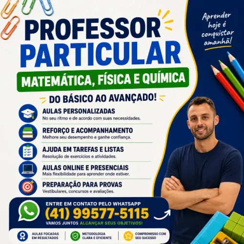 Aulas de Matemática, Física e Química