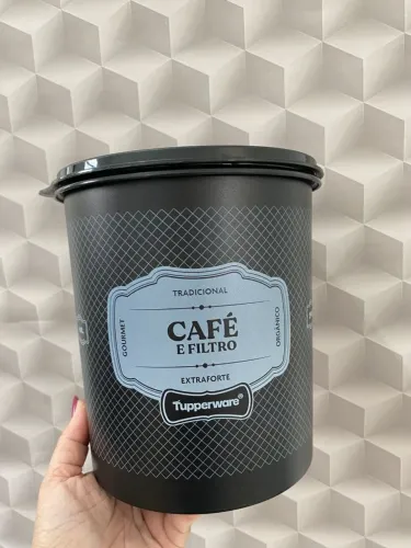 Porta café e filtro Tupperware