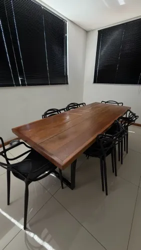 VENDO MESA + 10 CADEIRAS ALLEGRA PRETAS