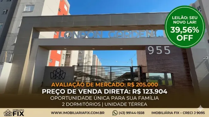 ? LONDRINA - SEU NOVO LAR PELO PREÇO DE LEILÃO! ?