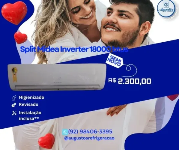 Vendo ar condicionado Midea inverter 18000 btus 