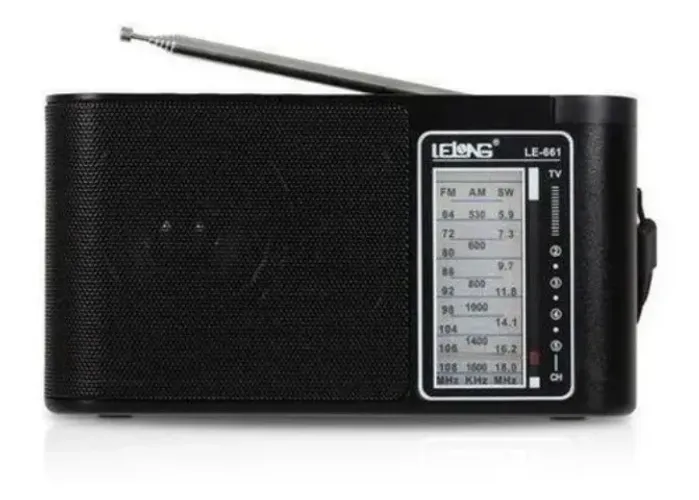 Rádio Portátil Analógico Retro Am/fm/sw /usb/sd Recarregável