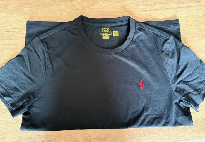 Camiseta Preta básica Ralph Lauren