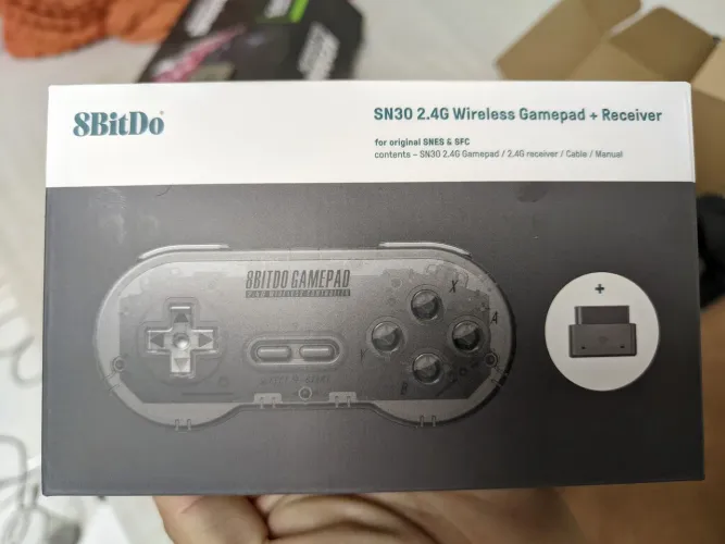 Controle sem fio super Nintendo 8bitdo SN30 lacrado