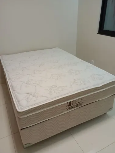 Cama box casal Ortobom padrão base + colchão pronta entrega 