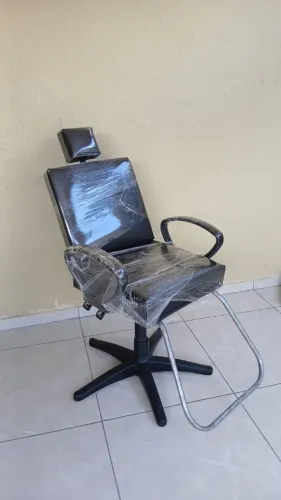 Cadeira salão cabeleireiro reclinável 