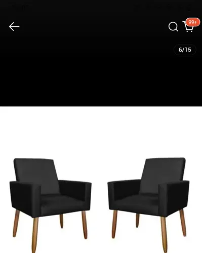 Poltronas pés palito 