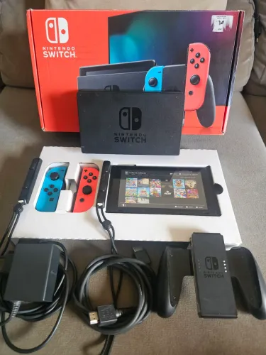 Nintendo Switch V2 COMPLETO DESBLOQUEADO 