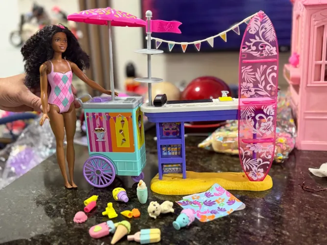 Barbie na praia/sorveteria 