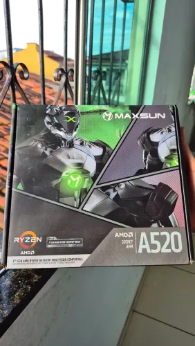 Placa Mãe Maxsun A520M-K MS-Challenger AMD AM4 DDR4 PCle 3.0 Gamer
