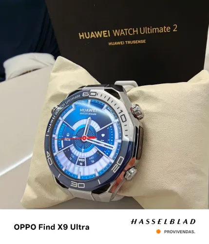 Huawei Watch Ultimate 2 49mm Titânio, AMOLED LTPO, ECG, GPS Dual Conecta com tudo e IOS.