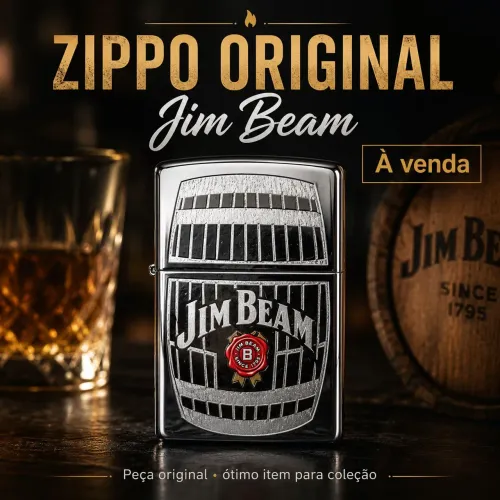 Zippo Original Jim Beam - Item de Colecionador