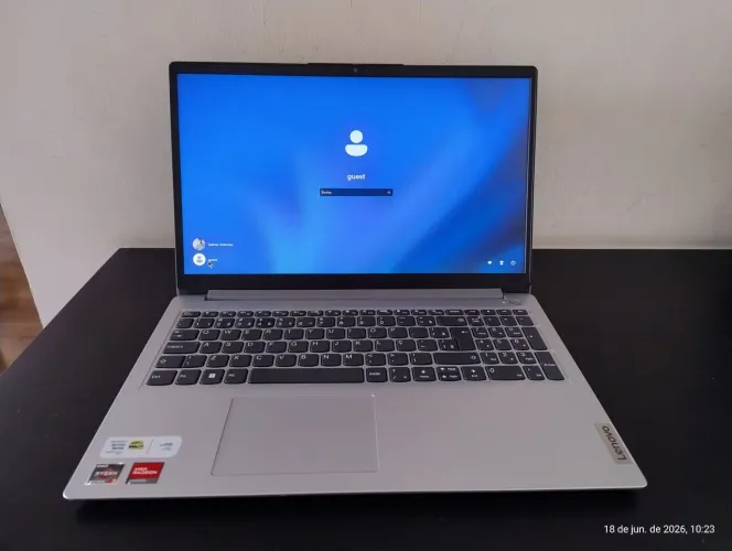 Notebook Ideapad 1 Lenovo 256gb SSD e 8gb RAM (seminovo).