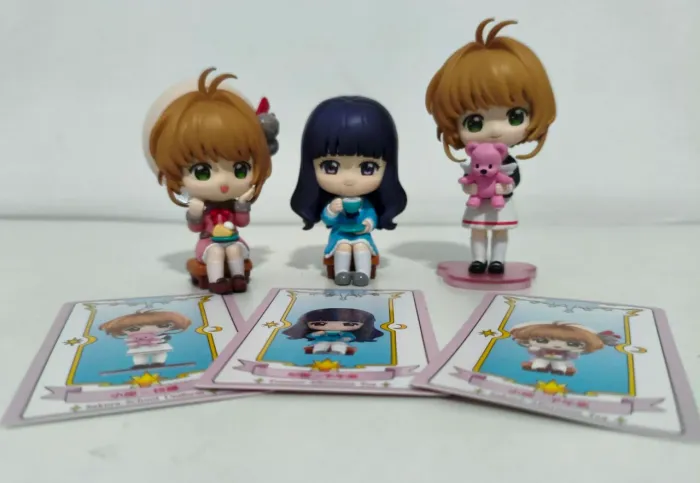 Kit 03 Action Figures Sakura Card captors 7cm e 8cm PVC