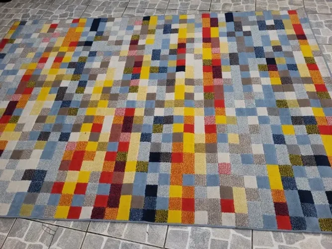 Tapete São Carlos Pixel N (2,00m x 2,90m) - Design Moderno e Recém Lavado!