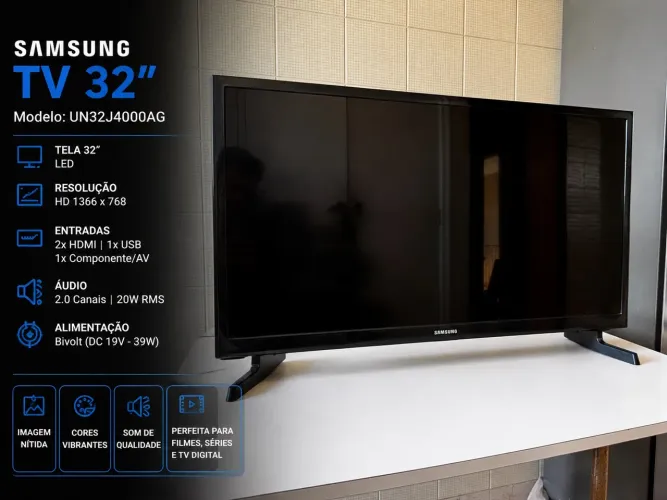 TV Samsung LED 32? HD | HDMI | Excelente para TV Box, PS4 e PS5