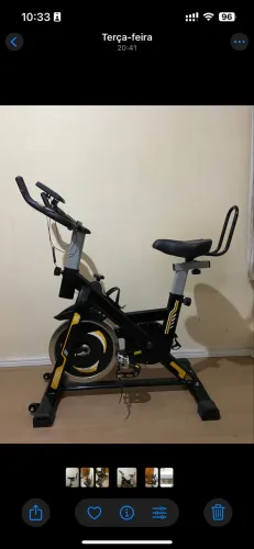 Bicicleta Spinning - Roda de Inércia 15kg - Semi Nova 