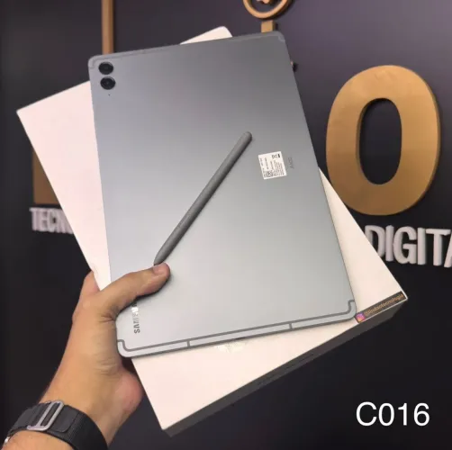 LOJA FÍSICA. SAMSUNG GALAXY TAB S9 FE+ PRETO 128GB | COMPLETO COM CAPA E CANETA