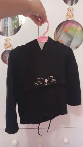Moletom Infantil Preto Play Ground 2 ( 1 Ano)
