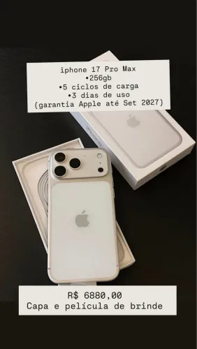 iphone 17 Pro Max 256gb - 5 Ciclos