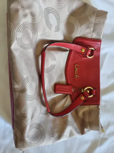 bolsa coach oficial vermelha
