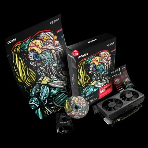 Placa de Vídeo PCYES GPU AMD Radeon RX 550 4GB GDDR5 128-bit Edge Dual Fan PVEX5504GBDF