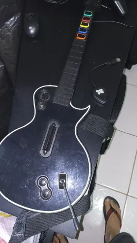 Guitarra ps3 sem fio com adaptador usb