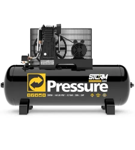 Compressor de ar Stom 20PCM-250Lts-175Psi ( Pressure )