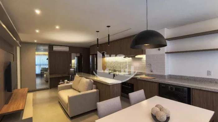 Apartamento com 1 dormitório para alugar, 49 m² por R$ 6.000/mês - Nova Campinas - Campina