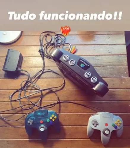 vídeo Game Nintendo 64. Ele não acompanha jogos. 