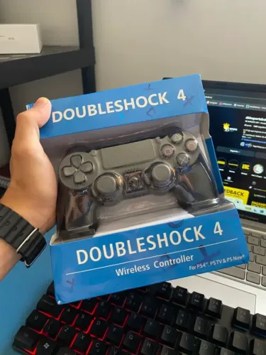 Controle de PS4 Sem Fio Premium PS4/PC/TV - NOVO