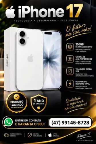 iPhone 17 Branco 256GB