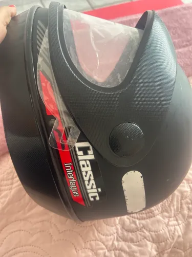 Capacete novo usei para fazer prova do Detran