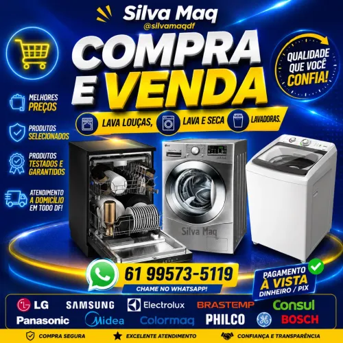 COMPRO E CONSERTO Lava Louças lava e seca com defeito 