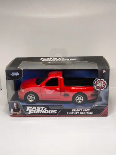 Ford F-150 SVT Lightning Pickup 1999 do Brian, vermelha, Velozes e Furiosos, escala 1/32