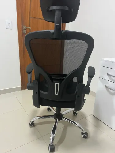 Cadeira Comfy Ergometria Flexy Way Plus Preta Tela Mesh Preta