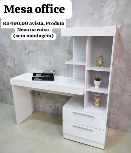 Mesa office Novos na caixa somente