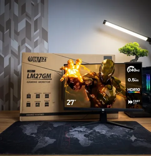 Monitor Gamer Haiz 27" 240Hz 0.5ms Fast IPS NOVO