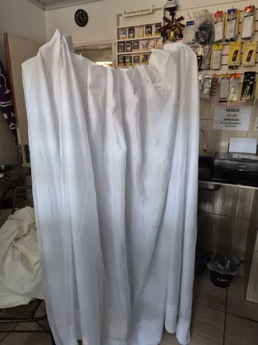 Cortina de tecido organza