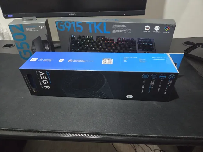 Kit Teclado Mecânico G915 + Mouse G502 Lightspeed & Mouseoad 90x40 Aegir