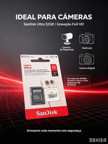 Cartão de memória 32gb Sandisk
