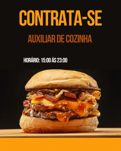 CONTRATA-SE AUXILIAR DE COZINHA