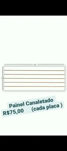 Painel Canaleta 1,22x0,61Branco