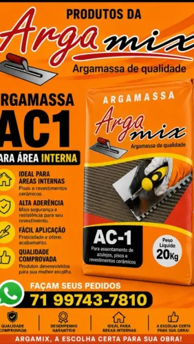 Argamassa Argamix ac1 a melhor