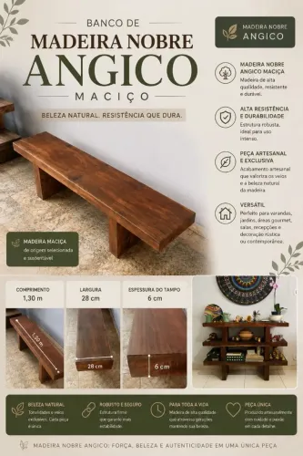 Bancos madeira de lei