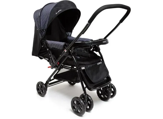Carrinho de Bebê Alça Reversível com Bebê Conforto Cosco Kids