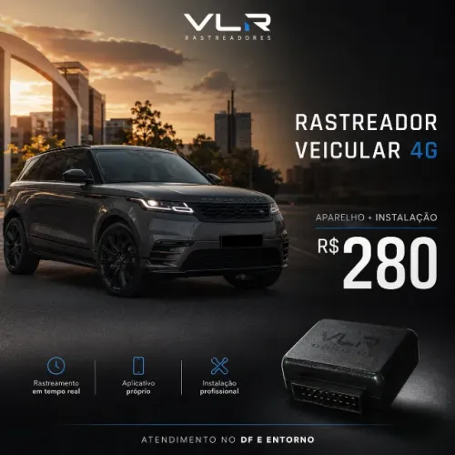 RASTREADOR 4G COM INSTALAÇÃO A DOMICÍLIO | R$ 280