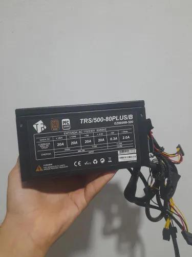 Fonte de alimentação ATX 500W 80 plus bronze