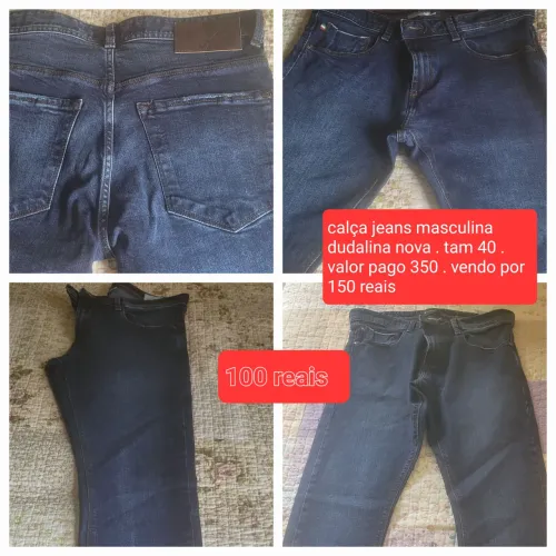Calça masculina 40 dudalina original nova .
