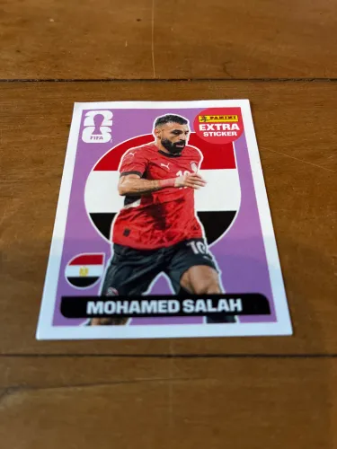 MOHAMED SALAH ROXO EXTRA STICKER FIGURINHA DA COPA DO MUNDO 2026 